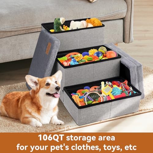 Zerbuger Dog Stairs with Storage - Image 5