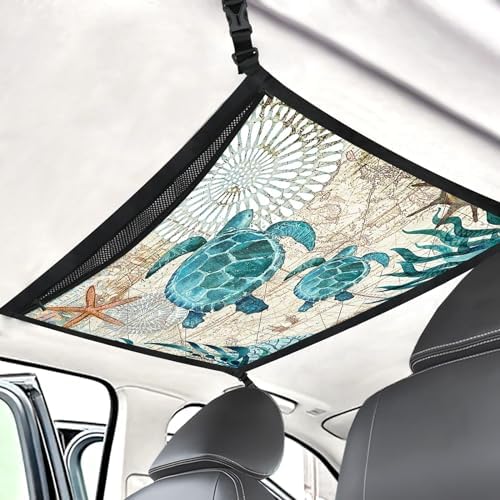 Seaturtle Car Ceiling Cargo Net Pocket Hanging Storage Bag by FREZORA