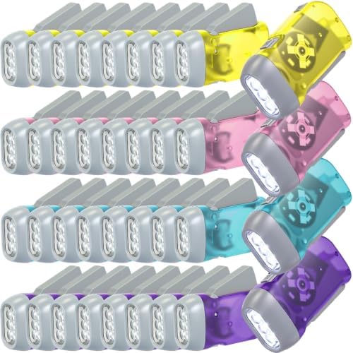 Treela 36 Hand Crank Flashlights, Light Blue by Treela