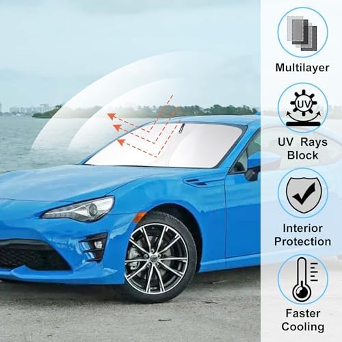Windshield Sunshade for 2017-2021 Toyota 86/2022-2023 Toyota GR86 - Image 2