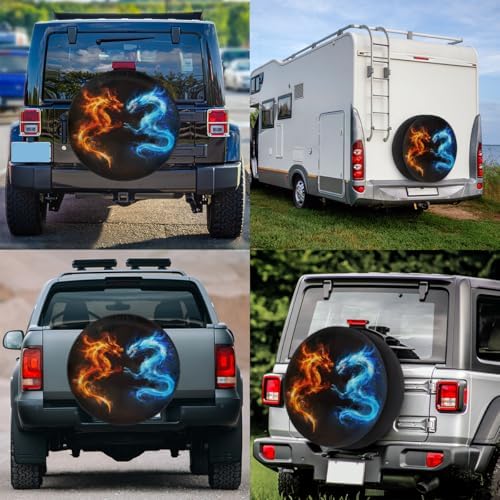 Dragon Spare Tire Cover Waterproof Dust-Proof Spare Wheel Covers - Image 6