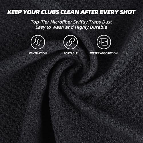 Mile High Life Microfiber Golf Towel 3 Pack Waffle - Image 4