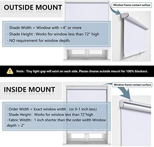 AOSKY Blackout Cordless Roller Shade - Image 3