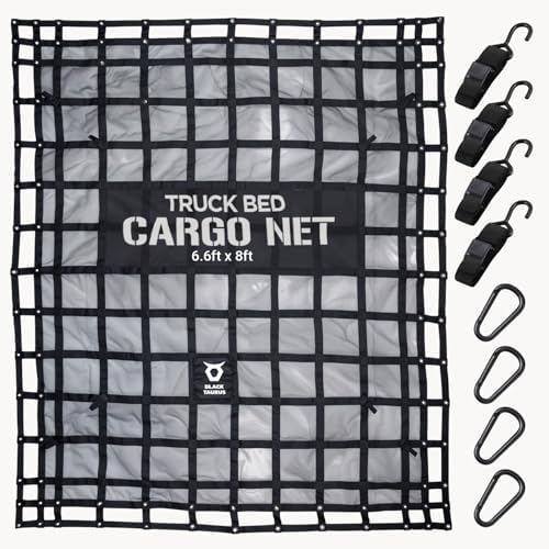 Heavy Duty Mesh Cargo Net – Stretchable Mesh Cargo Net by BlackTaurus