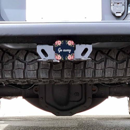 Trailer Hitch Covers Go Away, Inspiration Quote Anti-Loss Hitch Cover Fits 2" - Image 6