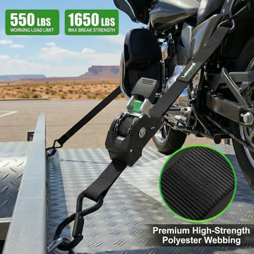 Retractable Ratchet Straps 1in x 10ft - Image 4