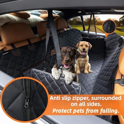 Dog Car Seat Cover for Back Seat, Heavy Duty Dog Hammock for Car - Image 3
