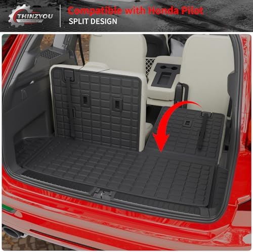 Trunk Mat with Backrest Mat for 2023-2026 Honda Pilot - Image 6