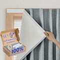 100% Blackout Magic Tape Stick On Curtains Window Shades Pull Down Blackout by Sovtfides