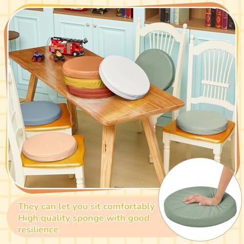 Juexica 8 Pcs Floor Cushions Kids, Boho Color, 13.8 x 13.8 x 2 Inch - Image 3