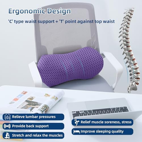 Lumbar Pillow, Memory Foam Lumbar Support Pillow - Image 4