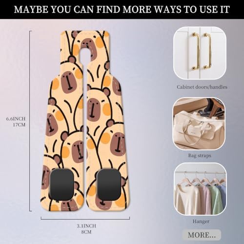 PU Leather Car Seat Hook, Storage Headrest Hanger, Cute Car Backseat Organizer - Image 4