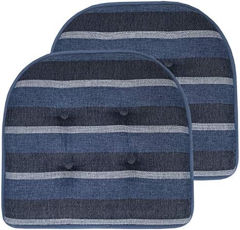 Sweet Home Collection Chair Cushion Memory Foam Pads Tufted Slip Non Skid by SweetHomeCollection