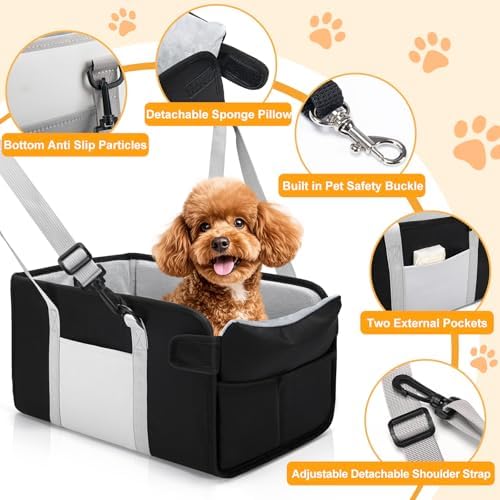 Portable Dog Car Seat for Small Dogs, Puppy Car Seat - Image 3