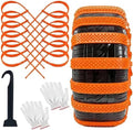 12 Pcs Heavy Duty Anti Skid Snow Tire Chains, Nylon Winter Snow Tracks by Datanly