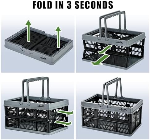Small Plastic Baskets Black, Pack-2 Plastic baskets - Image 6