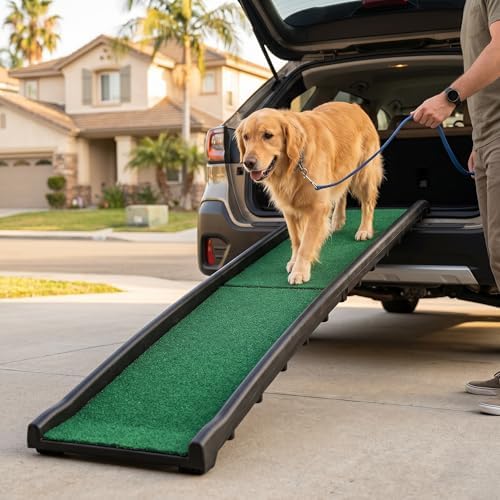 PawStep 51114 Pet Ramp with Poly Grass by Pawstep