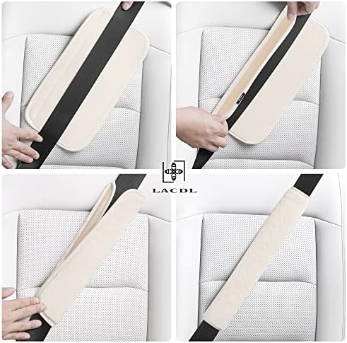 LACDL Extra Long Seatbelt Covers Super Soft Furry - Image 4
