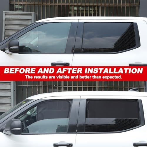 Window Shade Compatible with Toyot@ Tundra 2022-2025, Breathable Mesh Side - Image 2