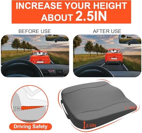 Lofty Aim Car Seat Cushion, Memory Foam Car Seat Cushions - Image 4