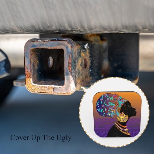 African Woman 2 Receiver Hitch Cover Beautiful Girl - Image 4