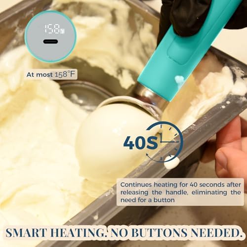 Heated Ice Cream Scoop Rechargeable, Electric Warming Ice Cream Scooper - Image 2
