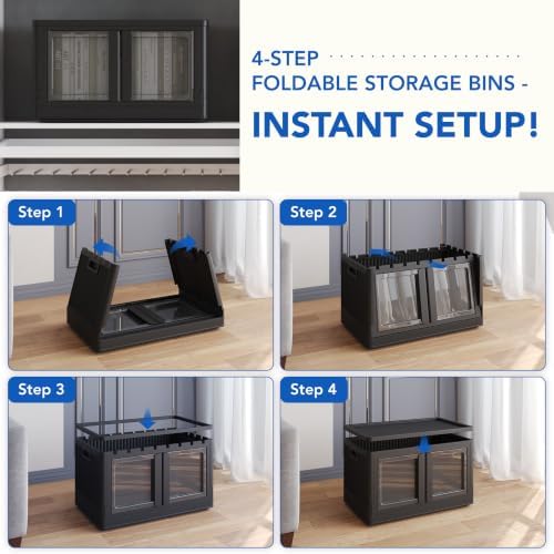 FLEXIMOUNTS 75 QT Stackable Plastic Storage Bins - Image 5