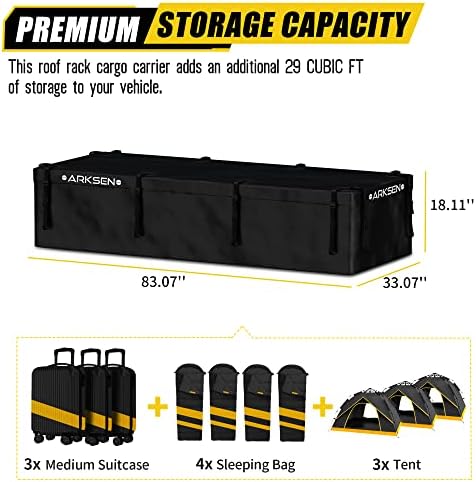ARKSEN Roof Top Luggage Storage Bag - Image 6