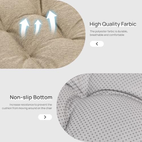 Love's cabin Memory Foam Chair Cushions Set of 4, 15.5 Inch - Image 4