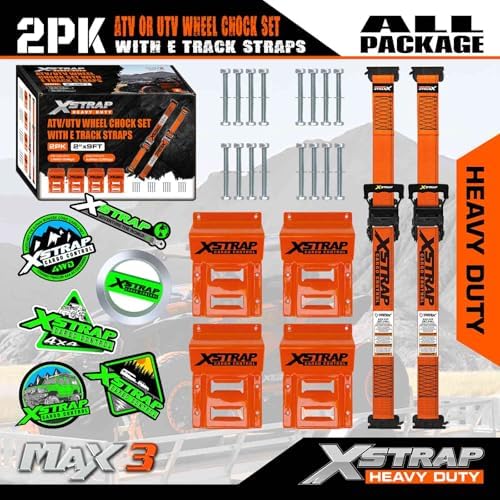 XSTRAP STANDARD Wheel Chock E-Track Tie Down Straps Kit - Image 6