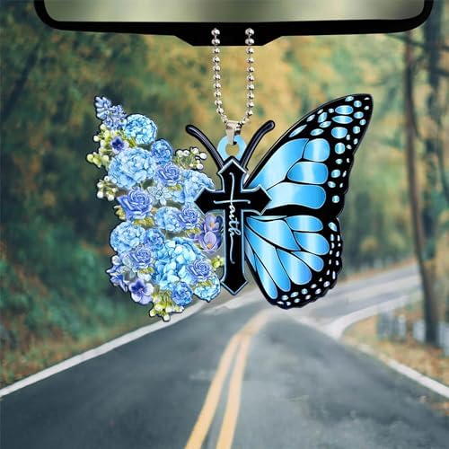 Butterfly Car Hanging Ornament, Hanging Charm Home Decoration Keepsake - Image 3