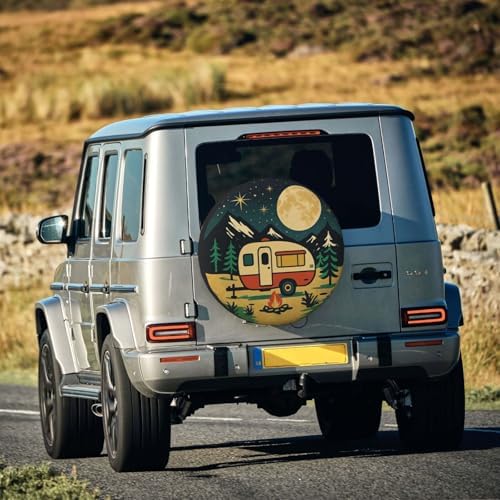 Spare Tire Cover Happy Campers Wheel Covers Weatherproof Universal Wheel - Image 7
