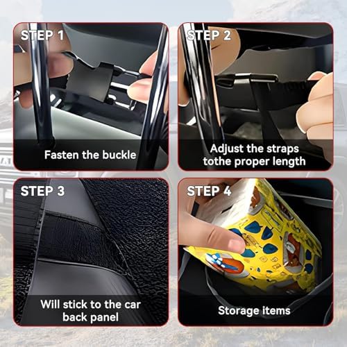 Car Trunk Organizer, Backseat Hanging Large Storage - Image 5