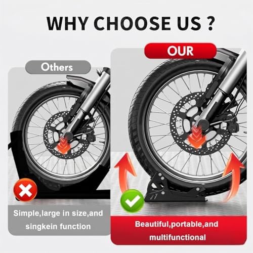 Foldable Motorcycle Wheel Chock 1800 lbs Capacity - Image 6