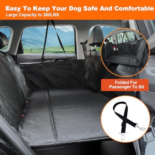 Vailge Dog Car Seat Cover for Trucks, Large Back Seat Extender for Dogs - Image 5