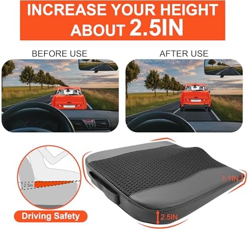 Lofty Aim Car Seat Cushion, Memory Foam Car Seat Cushions - Image 3