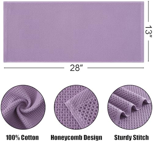 Kitinjoy 100% Cotton Waffle 4-Pack Kitchen Towels - Image 2