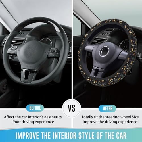 Elastic Steering Wheel Cover, 15 Inch Absorbing Sweat - Image 3