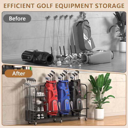 Extra Large Golf Bag Storage Organizer - Image 3