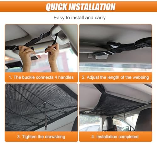 35.4"×25.6" Car Ceiling Cargo Net - Image 7