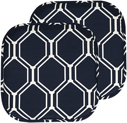 Sweet Home Collection Chair Cushion Memory Foam Pads Honeycomb Pattern Slip Non by SweetHomeCollection