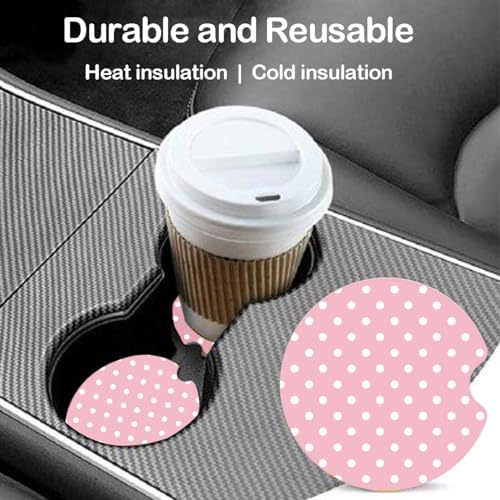 Ceramic Car Coasters – Absorbent Car Cup Holder Coaster Set - Image 3