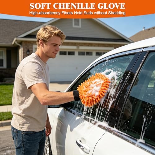12FT Car Wash Brush with Long Handle, RV Wash Brush with Soft Chenille - Image 6
