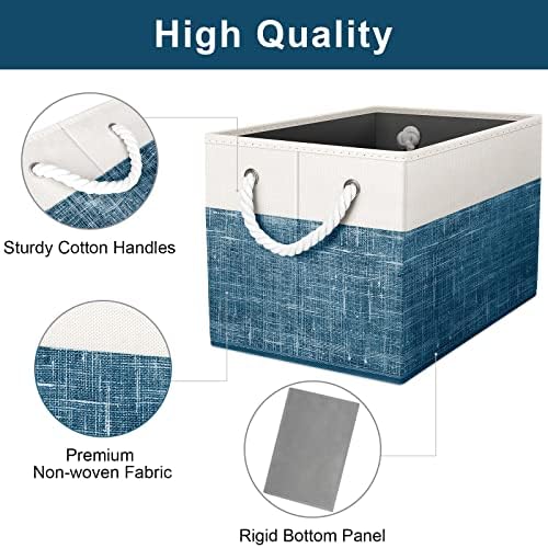 Fab totes Storage Bins 8-Pack, Foldable Storage Baskets - Image 3