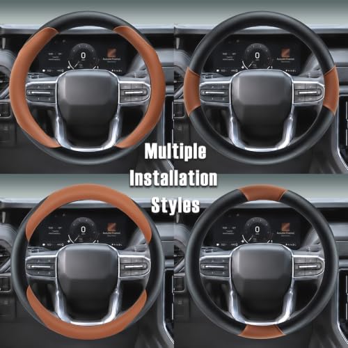 Yangday Leather Steering Wheel Cover - Image 4