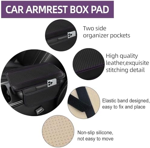 NBTEPEM 10 PCS Leather Car Seat Covers Front Seats Set, 14.5”-15'' Sporty - Image 5