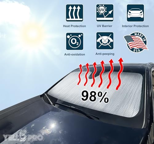 Front Windshield Sunshade for 2017-2026 Chrysler Pacifica Minivan - Image 2