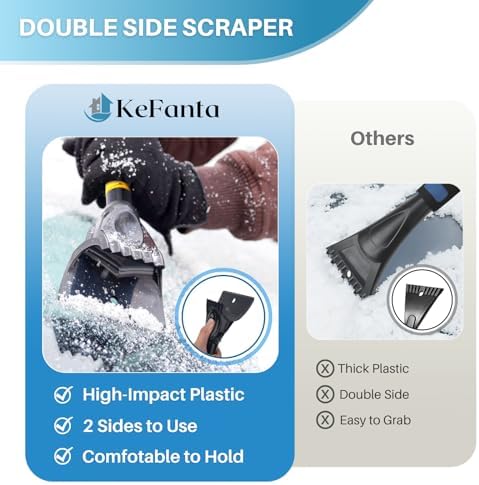 KeFanta Ice Scrapers for Car Windshield, 2 Pack 27'' Snow Removal Brush for SUV - Image 2