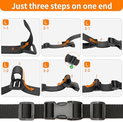 BEYOURD 3/4" Buckles and Straps Set: 6 Yards of Thick Nylon Webbing, 12 - Image 6