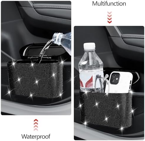 NBTEPEM Bling Car Trash Can - Image 6